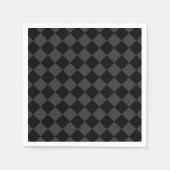 Black & Smoky Black Diamonds - elegant & zeitlos Serviette (Vorderseite)