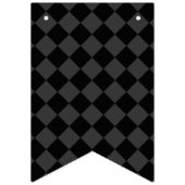 Black & Smoky Black Diamonds - elegant & zeitlos Wimpelkette (Zweite Fahne)