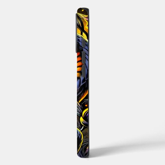 Black Snake Art Phone Case (Rückseite / Links)