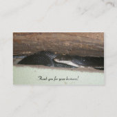 Black Snake Business Cards Visitenkarte (Rückseite)