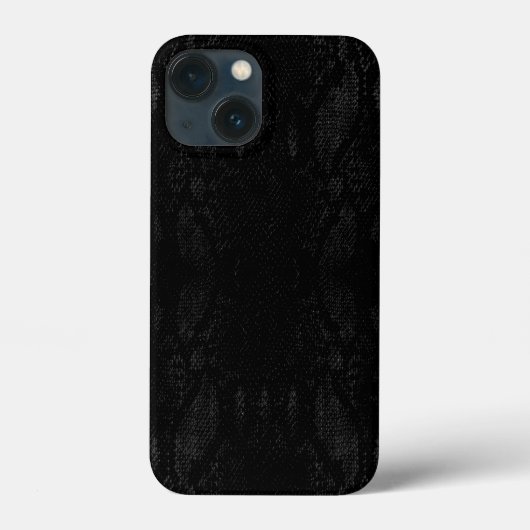 Black Snake Skin Print Case-Mate iPhone Hülle (Rückseite)