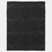 Black Snake Skin Print Fleecedecke (Vorderseite)