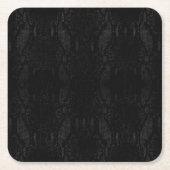 Black Snake Skin Print Rechteckiger Pappuntersetzer (Vorderseite)