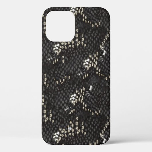 Black Snake Skin With Diamond Pattern Case-Mate iP iPhone Hülle (Rückseite)
