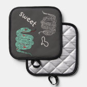 Black Snake Sweet Topflappen (Vorderseite/Rückseite)