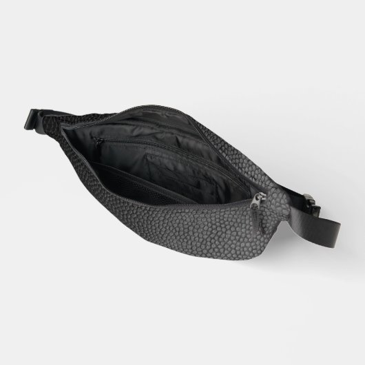 Black Snakeskin Bauchtasche (Offen)