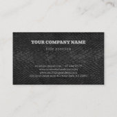 Black Snakeskin Business Card Visitenkarte (Rückseite)