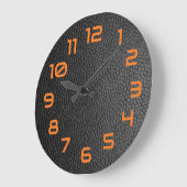 Black Snakeskin Große Wanduhr (Winkel)