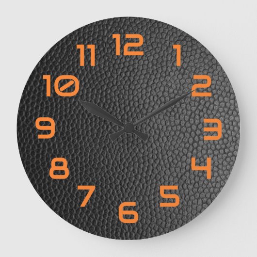 Black Snakeskin Große Wanduhr (Vorderseite)