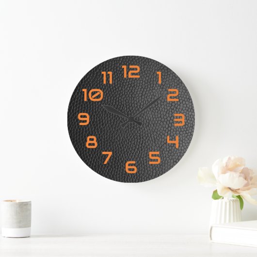 Black Snakeskin Große Wanduhr (Zuhause)