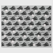 Black Sneakers mit Baseball Geschenkpapier (Flach)