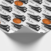 Black Sneakers mit Basketball Geschenkpapier (Ecke)