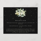 Black Snowberry+Eucalyptus Bouquet Empfang Begleitkarte (Vorderseite)