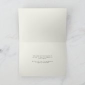 Black Snowberry+Eucalyptus Wedding Foto Dankeskarte (Innenseite)