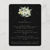 Black Snowberry+Eucalyptus Wedding Probe Begleitkarte (Vorderseite)