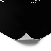 Black Snowberry+Eucalyptus Weihnachtsfeier Poster (Ecke)