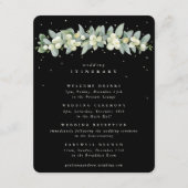 Black Snowberry+Eukalyptus Garland Hochzeiten Begleitkarte (Vorderseite)