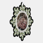 Black Snowberry+Greenery Christmas Paper Ornament Karte (Rechts)