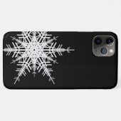 Black Snowflake iPhone Case (Rückseite (Horizontal))