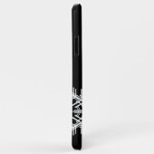 Black Snowflake iPhone Case (Hinten/Rechts)