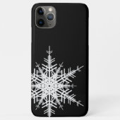 Black Snowflake iPhone Case (Rückseite)