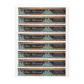 Black Snowy Wood & Forest Bar Bat Mitzvah Geburtst (Bogen)