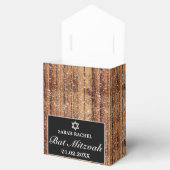 Black Snowy Wood & Forest Pine Bar Bat Mitzvah Geschenkschachtel (Geöffnet)