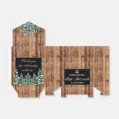 Black Snowy Wood & Forest Pine Bar Bat Mitzvah Geschenkschachtel (Ungefaltet)
