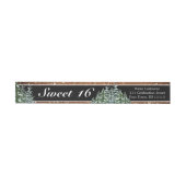 Black Snowy Wood & Forest Pine Sweet 16 Birthday (Person)
