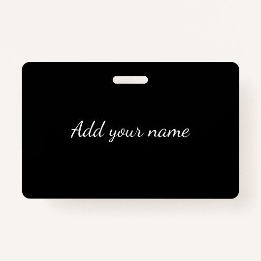 Black solid add name text message throw pillo ausweis (Vorderseite)