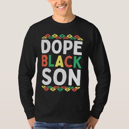 Black Son African American Black History Month Pri T-Shirt (Vorderseite)