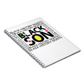 Black Son Black History Monte Notizblock (Rechte Seite)