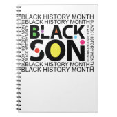Black Son Black History Monte Notizblock (Vorderseite)