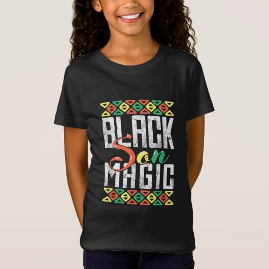 Black Son Magic African American Black Pride Men B T-Shirt (Vorderseite)