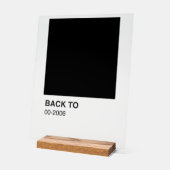 Black Song Album - Kleiner Hintergrund Acrylschild (Winkel)