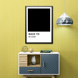 Black Song Album - weiße Grenze Poster