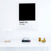 Black Song Album - weiße Grenze Poster