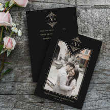 Black Sophisticy Blüh Chic Golden Initials