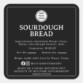 Black Sourdough Ingredient Cottage Law Sticker (Vorderseite)