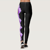Black South Dakota Staat Pasque Blume Leggings (Rückseite)