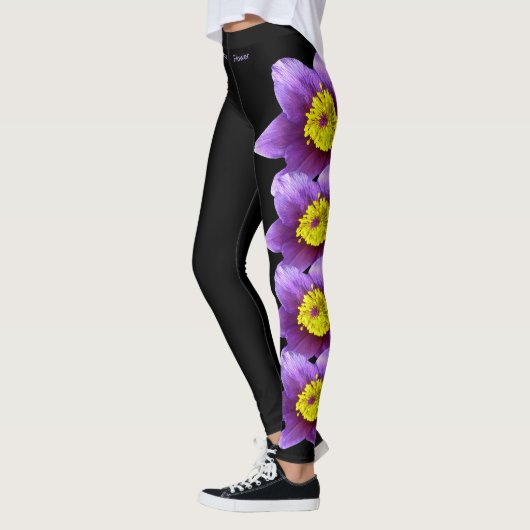 Black South Dakota Staat Pasque Blume Leggings (Links)