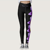 Black South Dakota Staat Pasque Blume Leggings (Vorderseite)