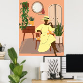 Black Southern Belle Poster (Heimbüro)
