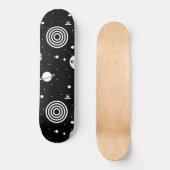 Black Space Stuff Skateboard (Vorderseite)