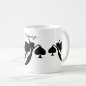 Black Spade Mermaid Silhouette Thunder_Cove Kaffeetasse (VorderseiteRechts)