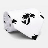 Black Spade Mermaid Silhouette Thunder_Cove Krawatte (Gerollt)