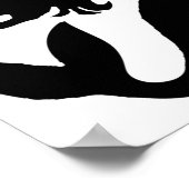 Black Spade Mermaid Silhouette Thunder_Cove Poster (Ecke)