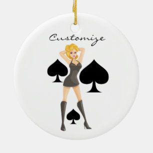Black Spades Blonde Königin Thunder_Cove Keramik Ornament