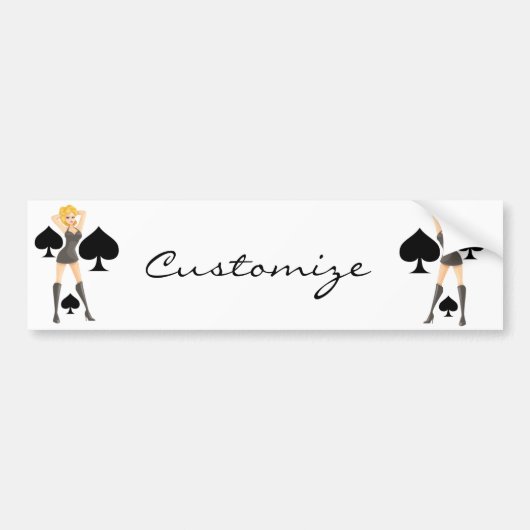 Black Spades Blonde Queen Thunder_Cove Autoaufkleber (Vorne)