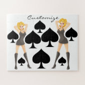 Black Spades Blonde Queen Thunder_Cove Puzzle (Horizontal)